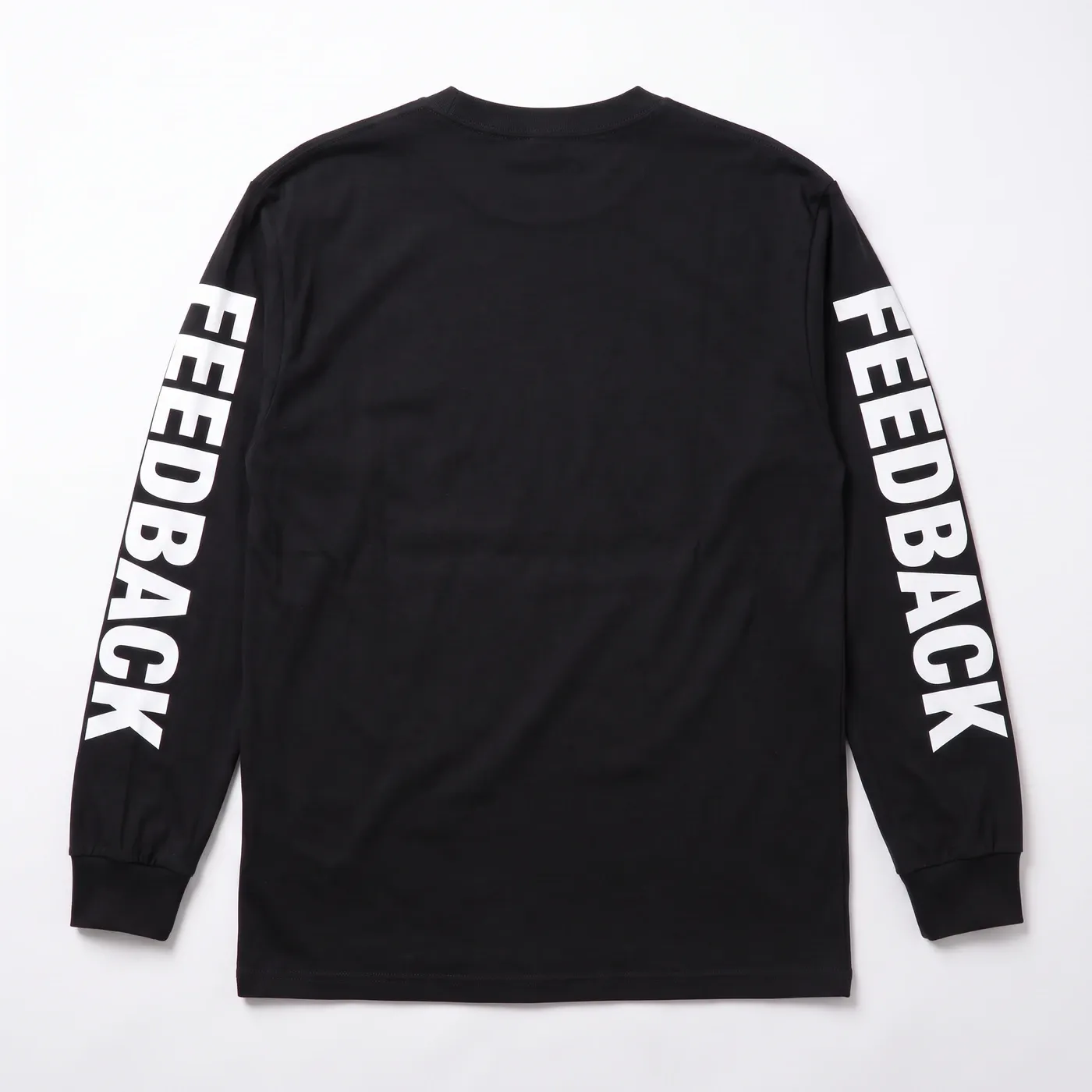 FEEDBACK Longsleeve in Black, laid flat, back