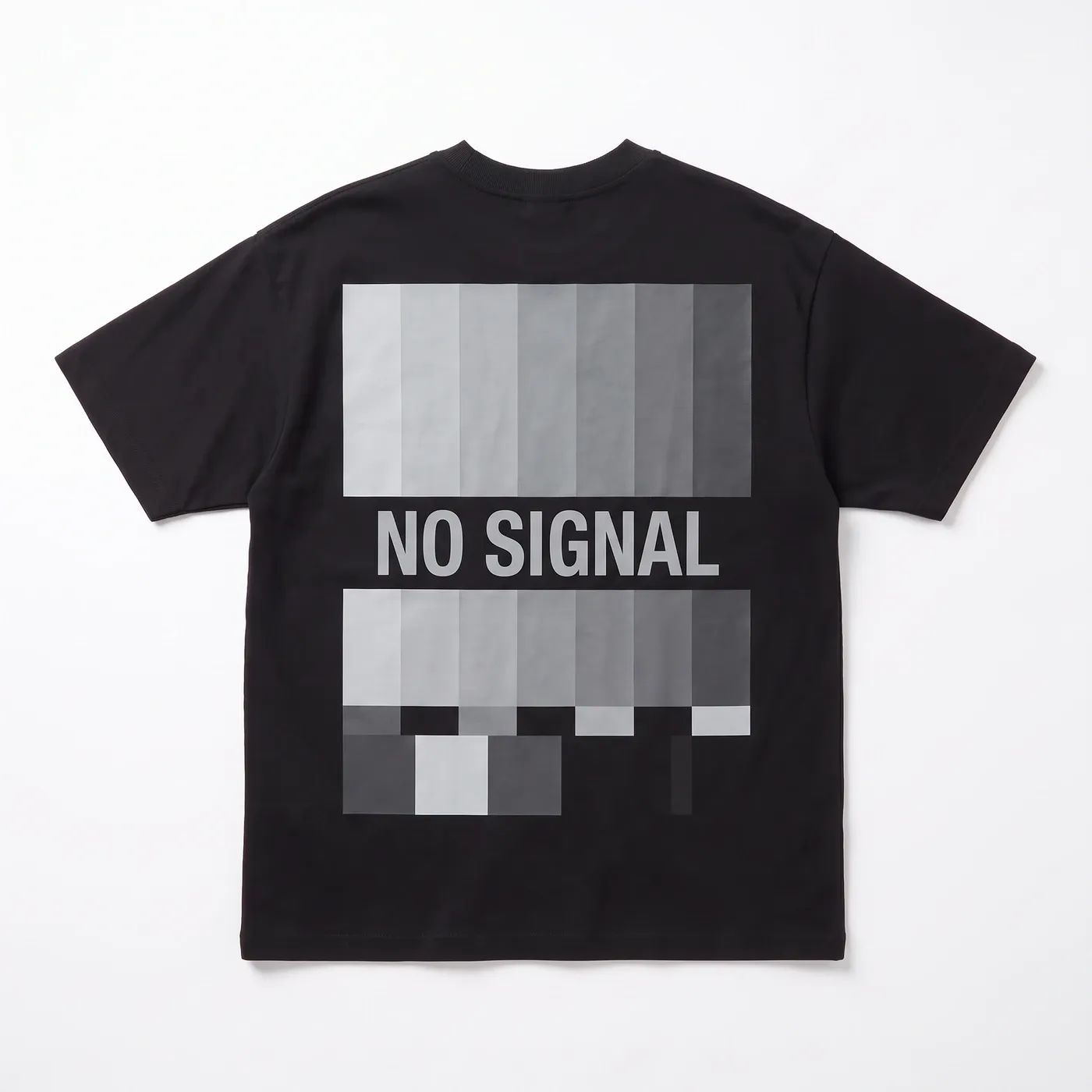 NO SIGNAL Oversized in Black, laid flat, back